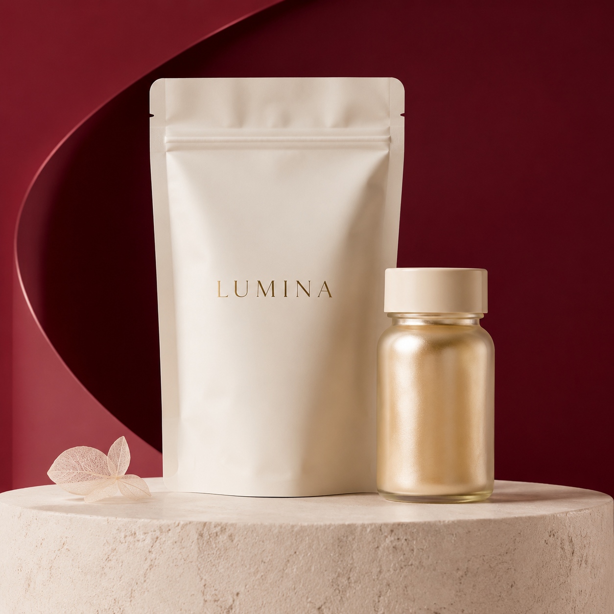 LUMINA美容サプリメントの商品パッケージ